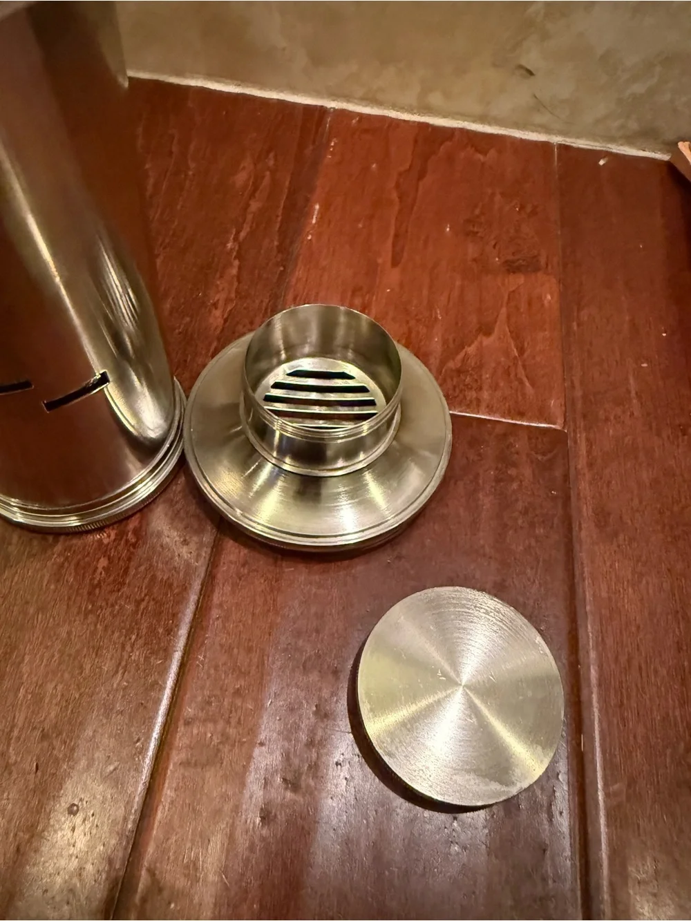 Restoration Hardware Metal Cocktail Shaker Drink Recipe Dial Heavy Duty, Rare!
